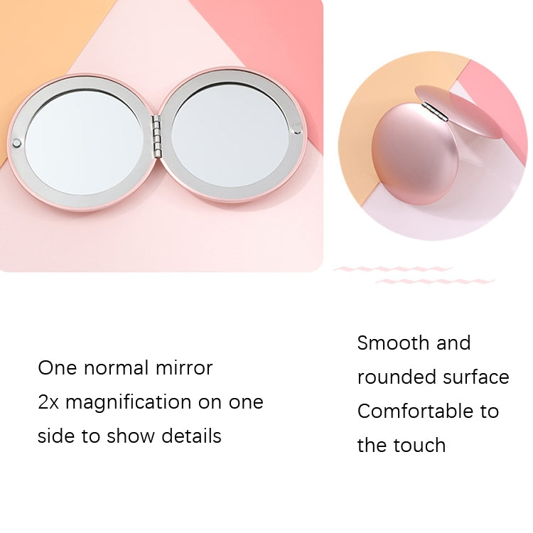 Makeup Small Mirror Folding Portable Clamshell Circular Mirror