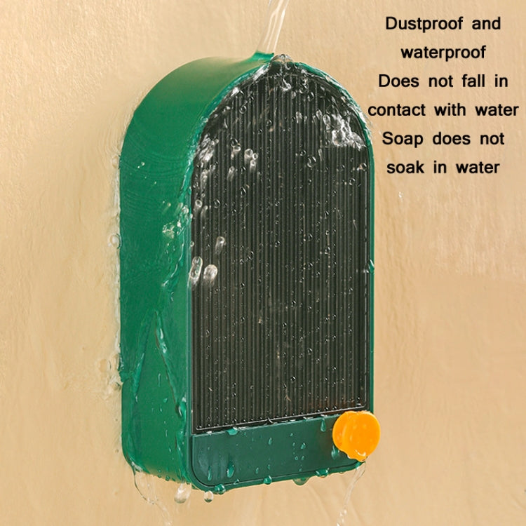 Home Bathroom Wall Mounted Drain Soap Dish With Lid