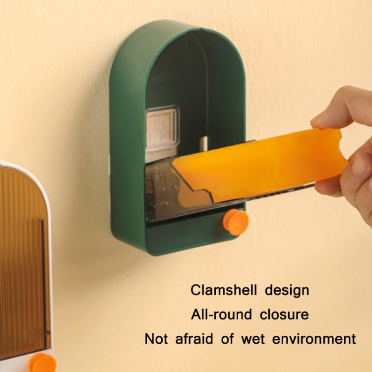 Home Bathroom Wall Mounted Drain Soap Dish With Lid