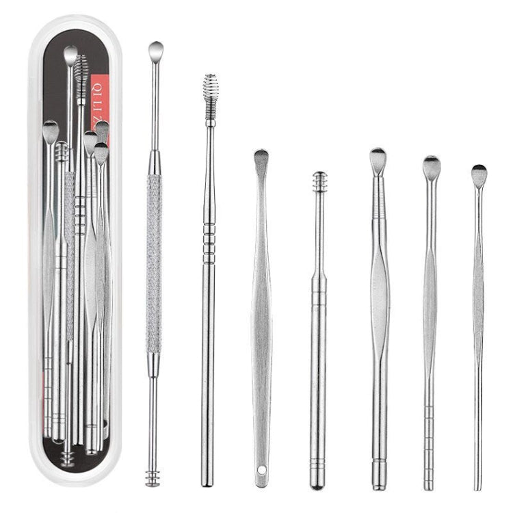 QILIZUO  3 Sets Stainless Steel Double-Ended Screw Ear Scoop