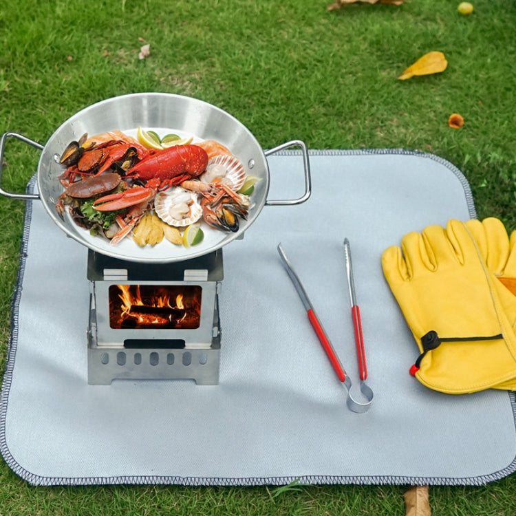 Outdoor Camping Stainless Steel Binaural Pans