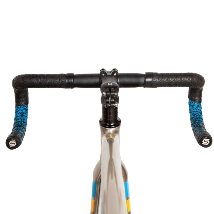 JH085 Chrysanthemum Pattern Shock Absorption Gradient Color Bicycle Handlebar