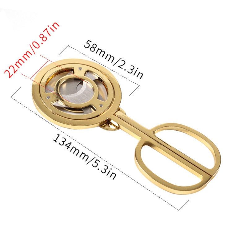 C889 Windmill Round Stainless Steel Cigar Cutter