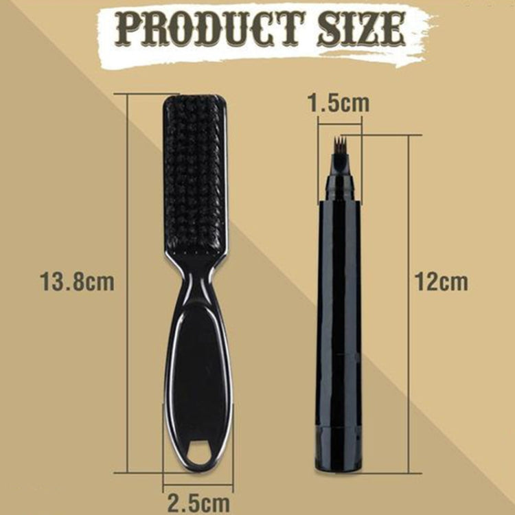 2pcs /Set Waterproof Beard Filler Beard Styling Pen