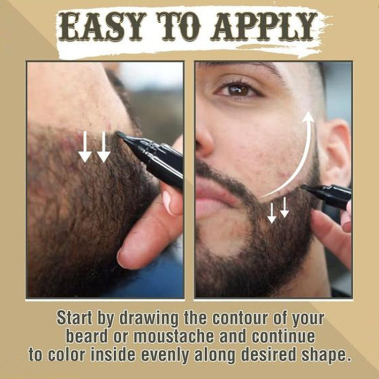 2pcs /Set Waterproof Beard Filler Beard Styling Pen