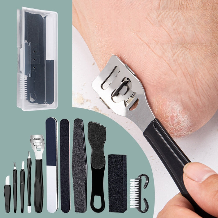 12 In 1 Stainless Steel Pedicure Tool Set