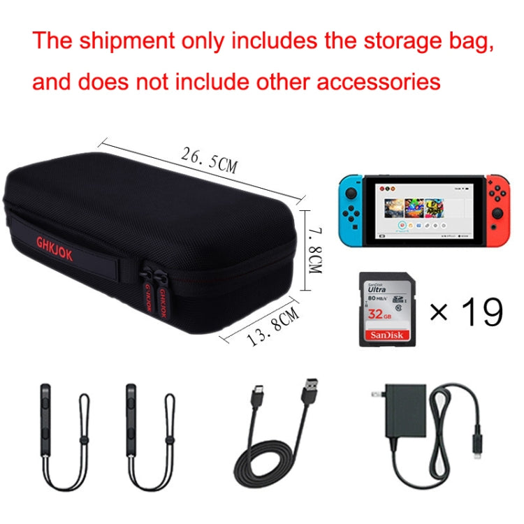 CHKJOK Game Console Bracket Function EVA Protective Sleeve For Switch Oled