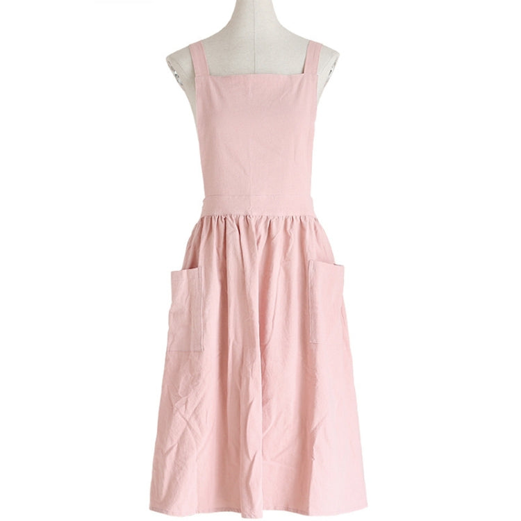 Cotton And Linen Parent-Child Painting Apron Baking Coffee Work Clothes,Size: