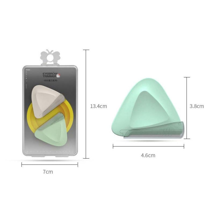2 PCS/Box Small Triangular Eyebrow Trimmer
