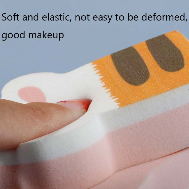 2 PCS Long Cat Claw Wet and Dry Use Puff with Storage Box