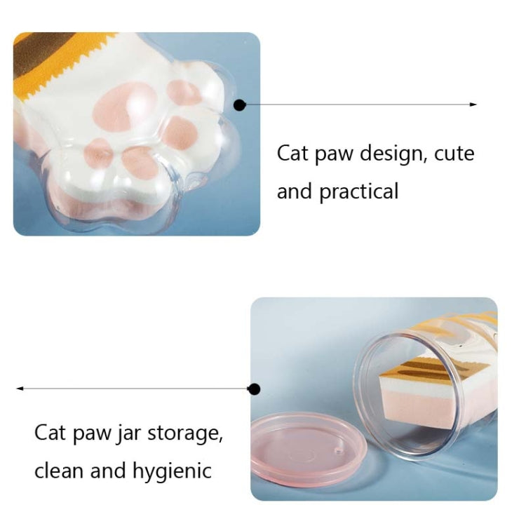2 PCS Long Cat Claw Wet and Dry Use Puff with Storage Box
