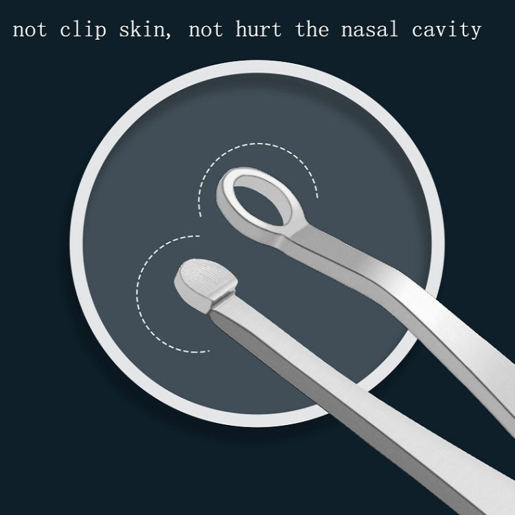 2 PCS Stainless Steel Nose Hair Clip Round Ring Nose Hair Trimmer