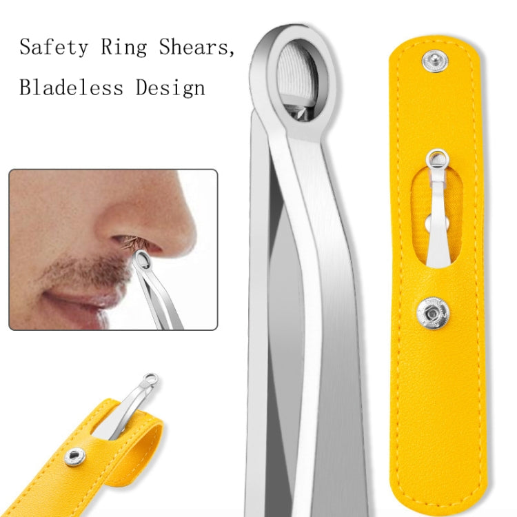 2 PCS Stainless Steel Nose Hair Clip Round Ring Nose Hair Trimmer