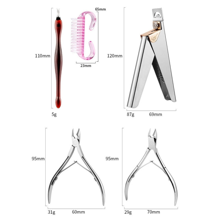 Stainless Steel Double Head Dead Skin Scissors Set