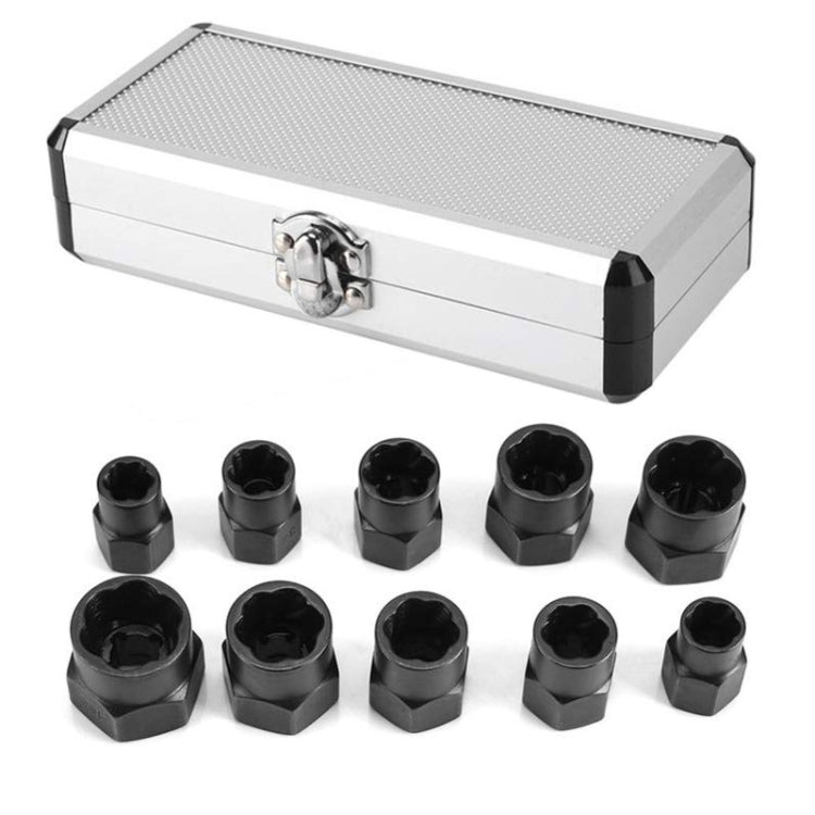10 PCS / Set Nut Extractor Screw Removal Tool Break Wire Bolt Extractor