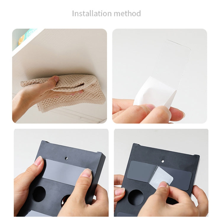 2 PCS Living Room Kitchen Free Punch Goblet Wine Glass Hanging Rack