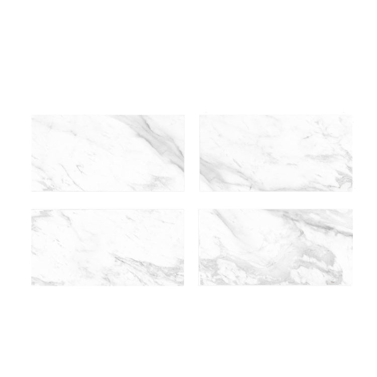 4 PCS  Crystal Film Wall Tile Sticker Imitation Marble Pattern Wall Sticker