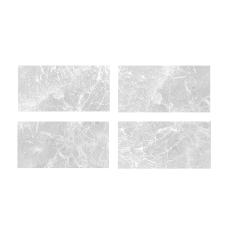 4 PCS  Crystal Film Wall Tile Sticker Imitation Marble Pattern Wall Sticker