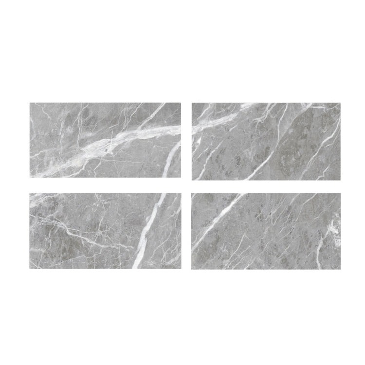 4 PCS  Crystal Film Wall Tile Sticker Imitation Marble Pattern Wall Sticker