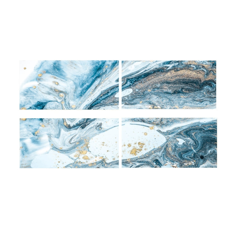 4 PCS  Crystal Film Wall Tile Sticker Imitation Marble Pattern Wall Sticker