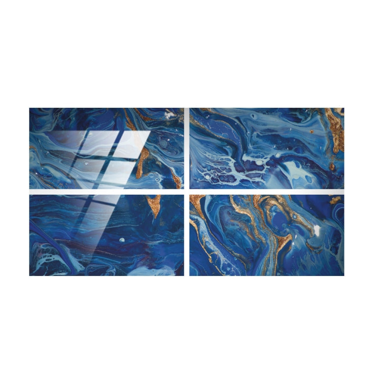 4 PCS  Crystal Film Wall Tile Sticker Imitation Marble Pattern Wall Sticker