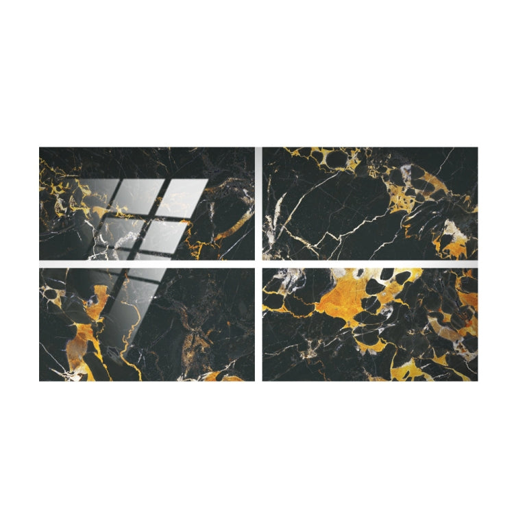 4 PCS  Crystal Film Wall Tile Sticker Imitation Marble Pattern Wall Sticker