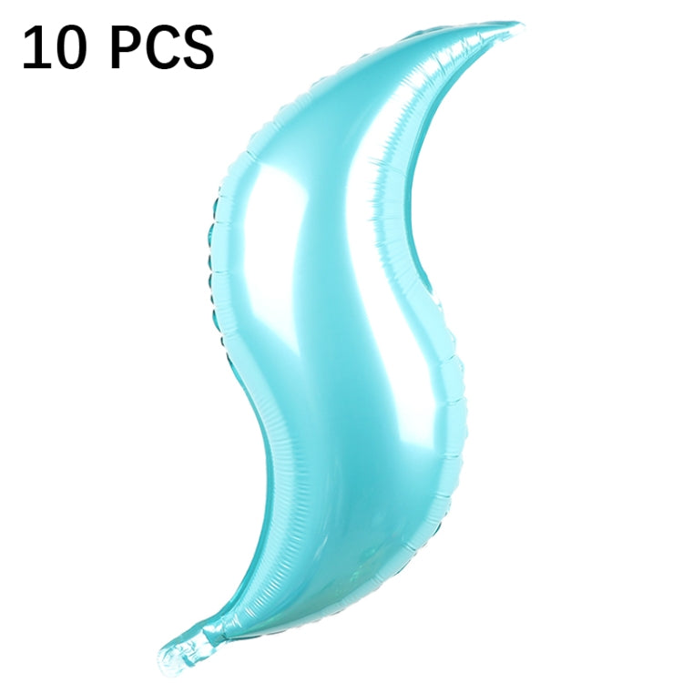 10 PCS 24 Inch S-Shaped Balloon Fish Tail Wavy Balloon Birthday Wedding Party Arrangement Balloon