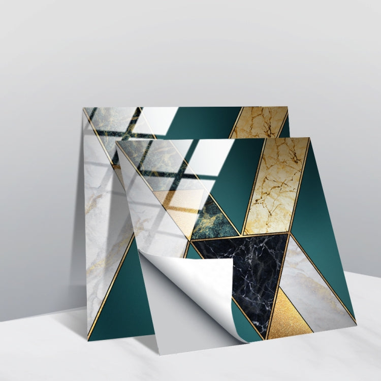 PVC Crystal Covered Film Geometric Pattern Tile Wall Sticker