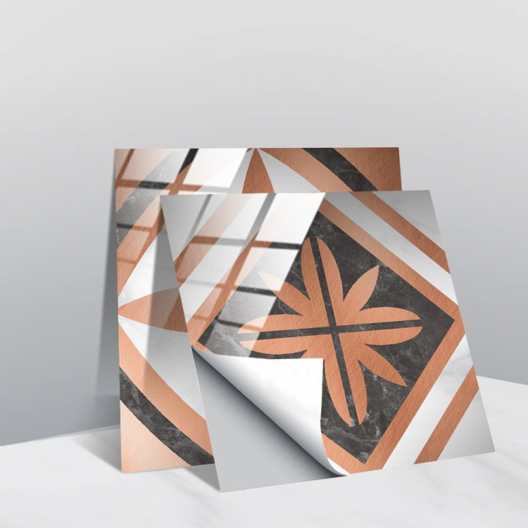 PVC Crystal Covered Film Geometric Pattern Tile Wall Sticker