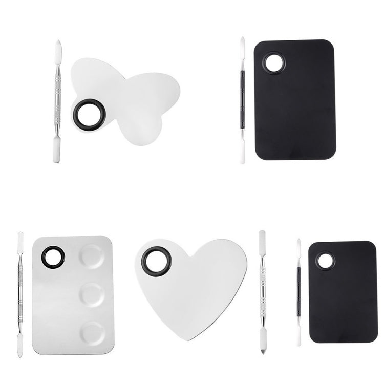 Stainless Steel Nail Makeup Palette With Toning Stick, Specification: Butterfly