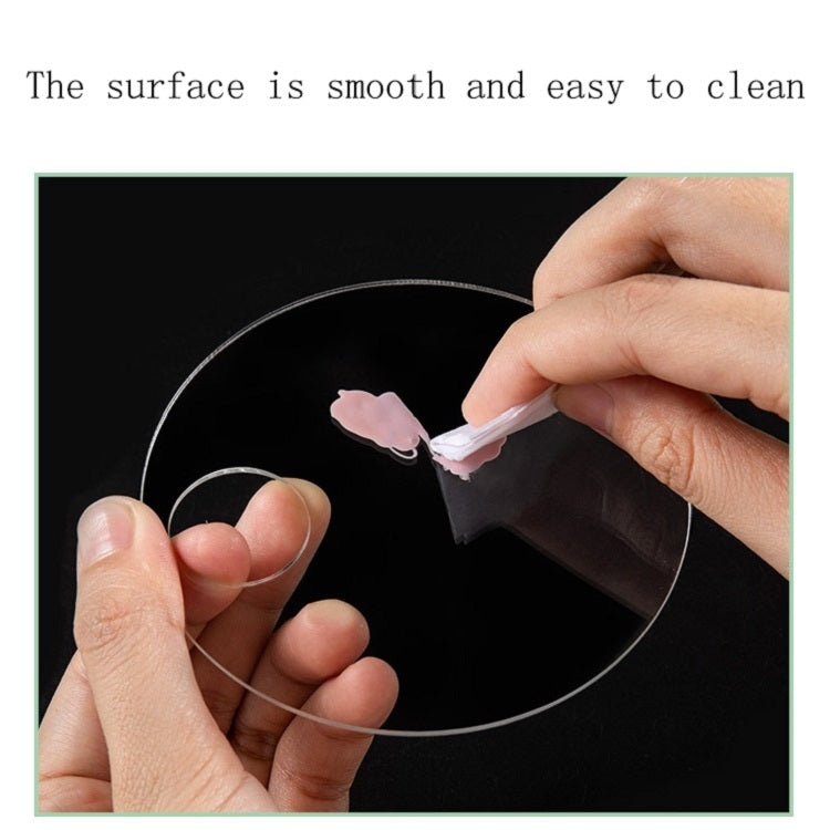 Acrylic Makeups Manicure Transparent Palette With Color Stick, Specification: Elliptical Plate+Stick
