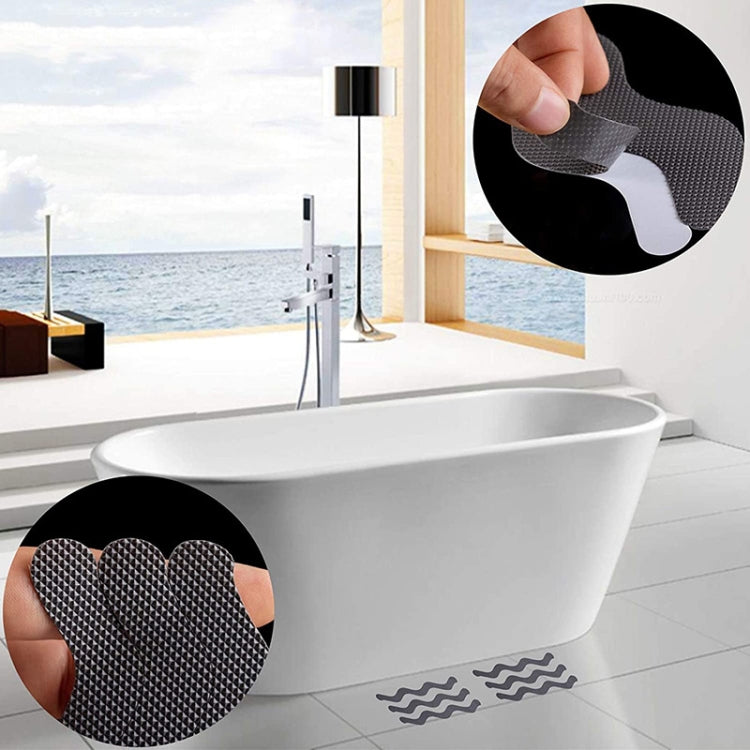 24pcs /Bag Wavy Shaped Safety Bathtub Non-Slip Sticker