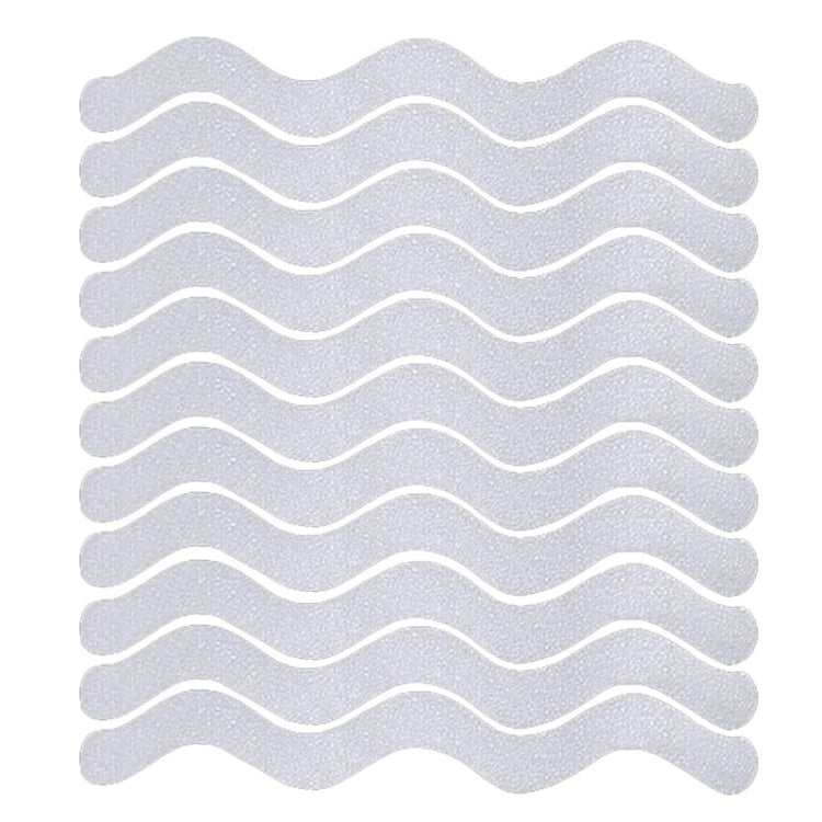 24pcs /Bag Wavy Shaped Gravel Pattern Bathtub Non-Slip Sticker