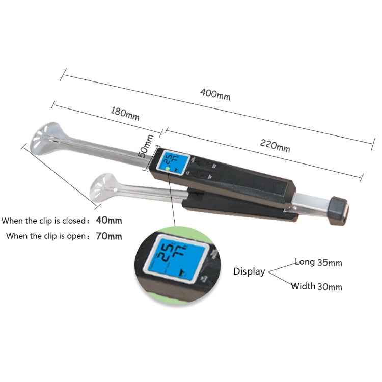 HD916 Multifunctional Stainless Steel Food Thermometer with Clip Function