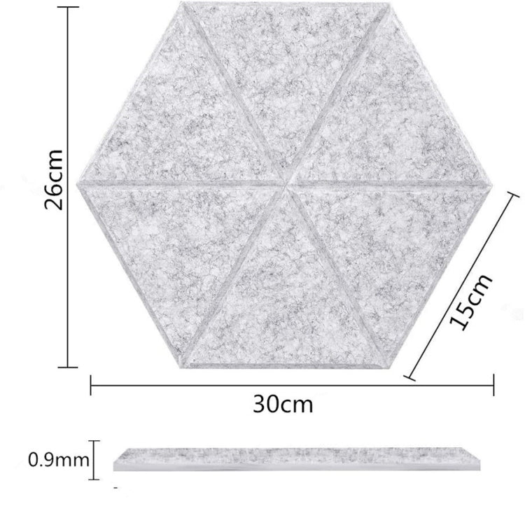 Hexagonal Color Decorative Acoustic Panels, Random Color Delivery