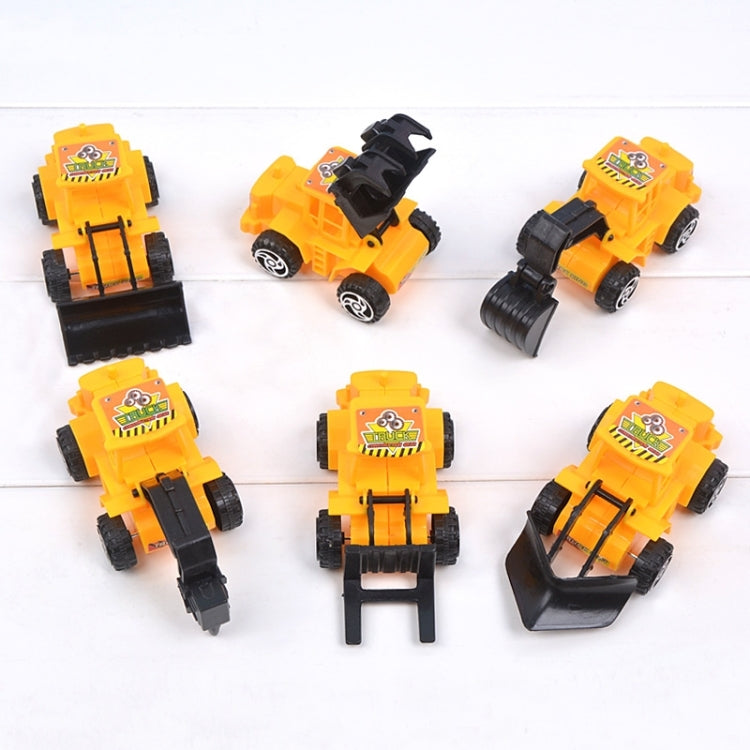 6pcs /Set Cake Decorative Baking Engineering Vehicle Toy