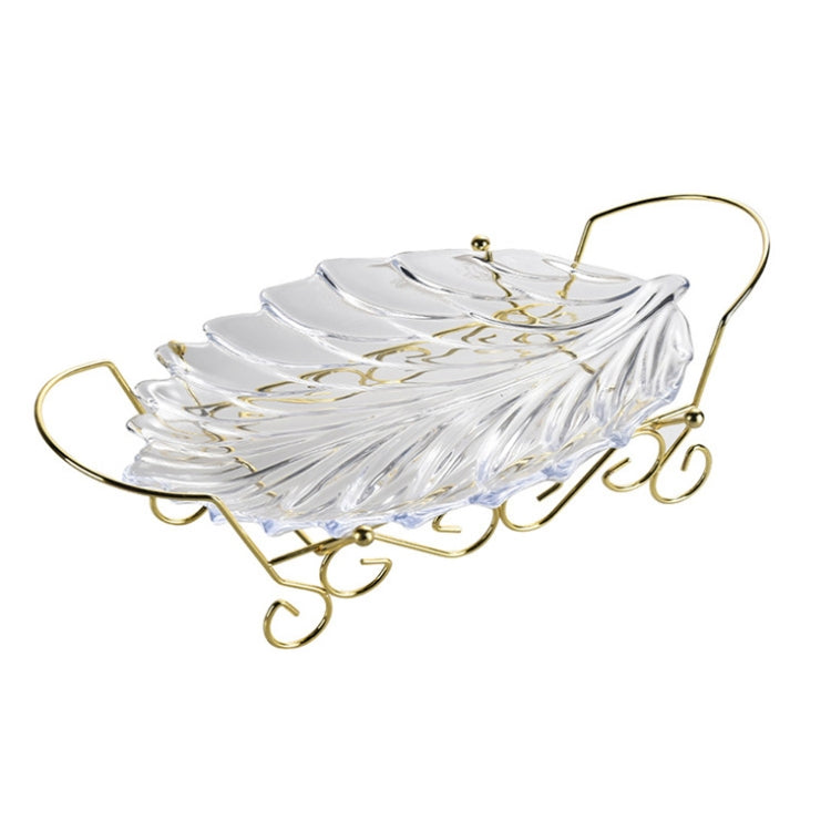Acrylic Leaf Shape Fruit Tray and Shelf, Style: