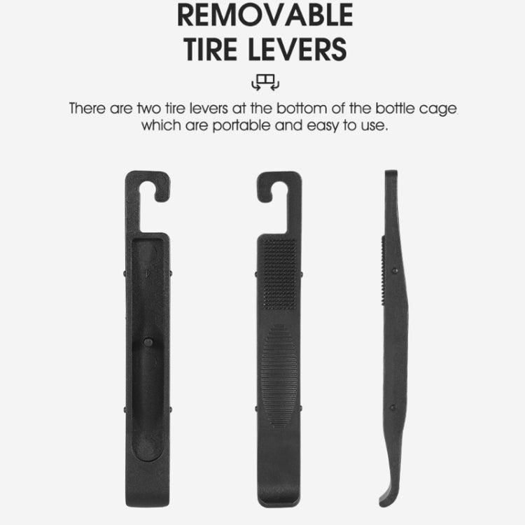 WEST BIKING Bicycle Multifunctional Bottle Cage Tire Lever Tool Box