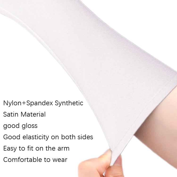 1pair Bride Gloves Satin Long Vintage Travel Sunscreen Dress Wedding Gloves