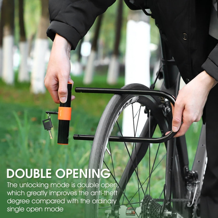 WEST BIKING Bicycle Carbon Steel Anti-Shear Anti-Theft U-Lock