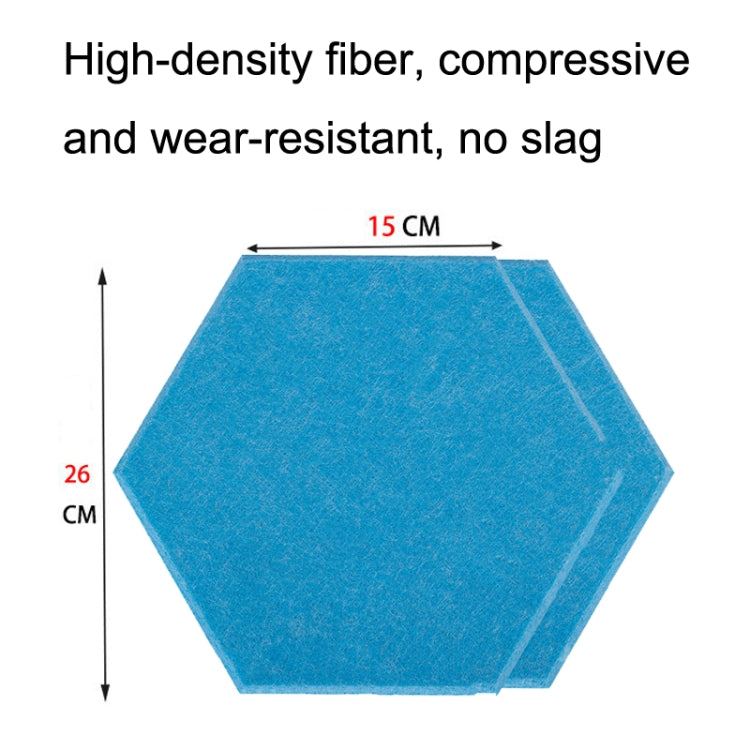 Polyester Fiber Wall Decoration Sound Insulation Cotton Sound Absorbing Board, Style: With Glue (Lake Blue)