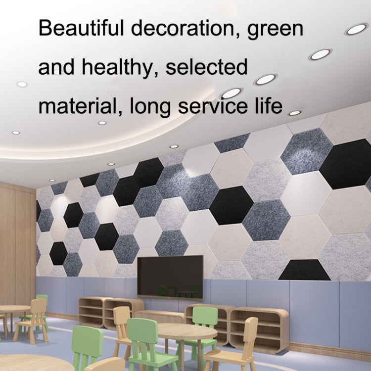 Polyester Fiber Wall Decoration Sound Insulation Cotton Sound Absorbing Board, Style: With Glue (Lake Blue)
