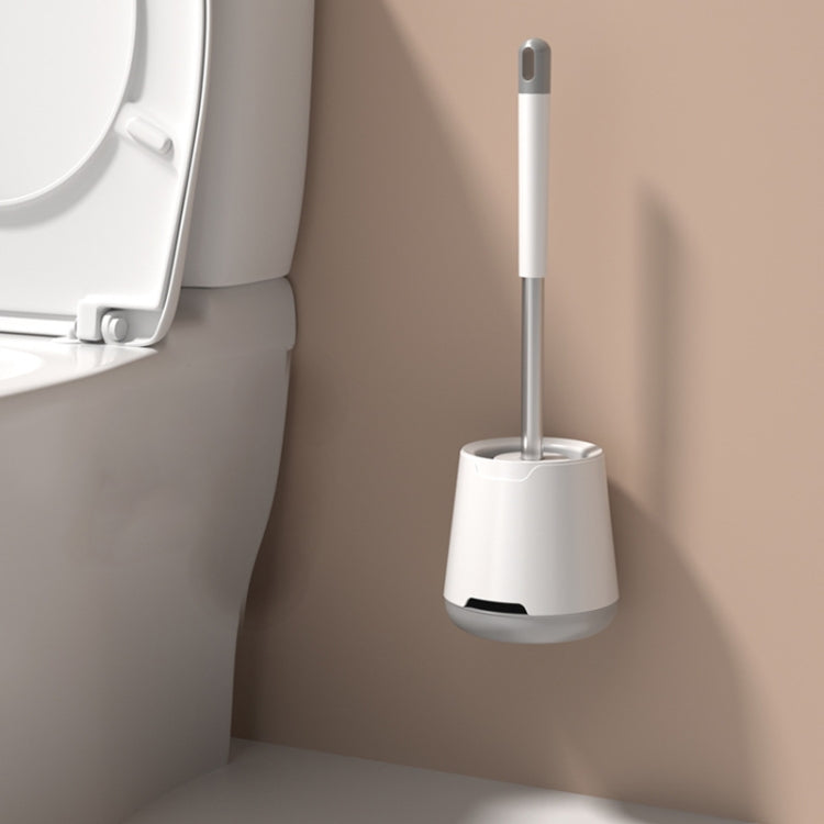 TPR Soft Glue Long-handle Toilet Brush with Base, Spec:
