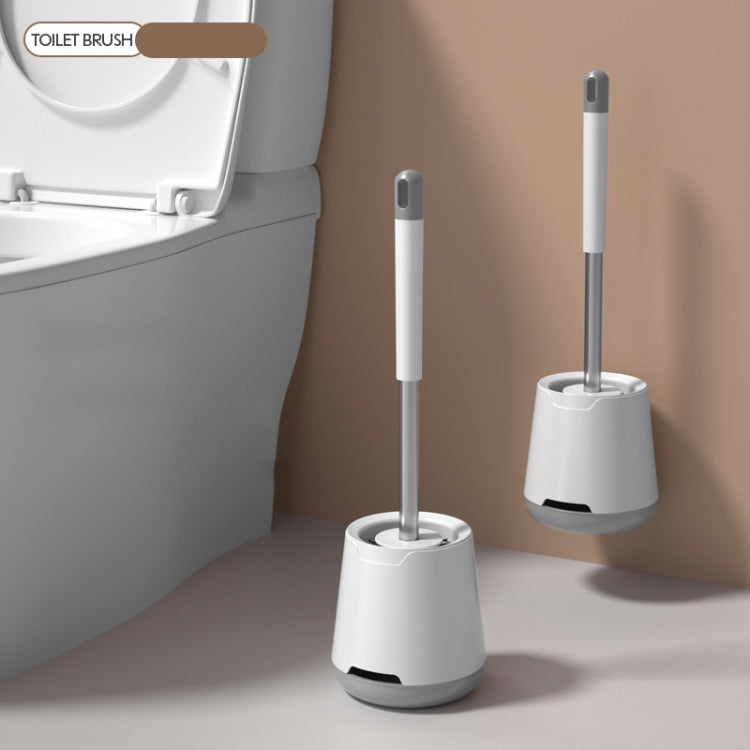TPR Soft Glue Long-handle Toilet Brush with Base, Spec: