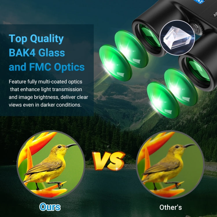 APEXEL 10x42 Fixed Focus Binoculars  Autofocus Telescope