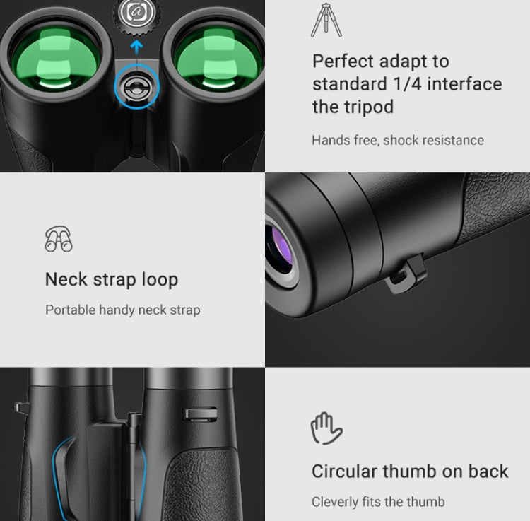 APEXEL 10x42 Fixed Focus Binoculars  Autofocus Telescope