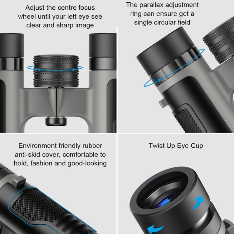 APEXEL 10 x 25 Binoculars  BAK4 Prism Zoom Telescope for Bird-watching Hunting Hiking