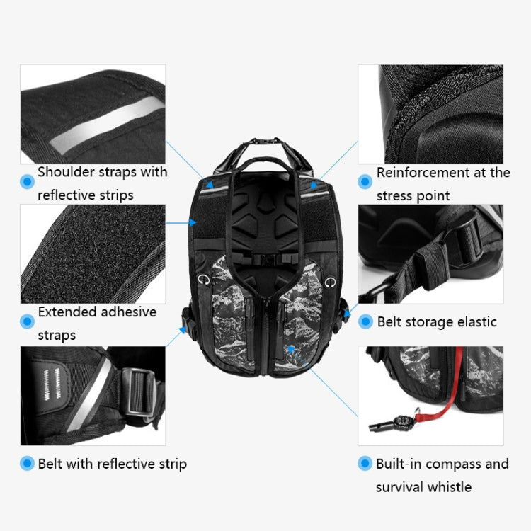 AFISHTOUR FM2025 25L Multifunctional Outdoor Travel Waterproof Backpack
