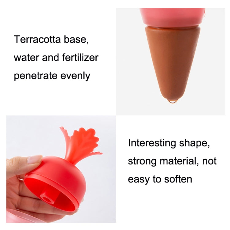 2 PCS Carrot-shaped Automatic Flower Watering Device Seepager