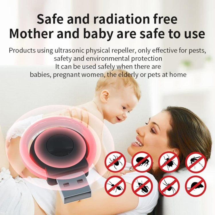 USB Car Mouse Repellent Ultrasonic Mosquito Insect Repellent With Atmosphere Light